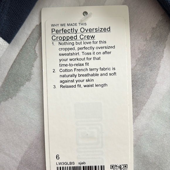 NEW Perfectly Oversized Cropped Crew - Picture 4 of 6